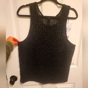 Zyia black leopard tank